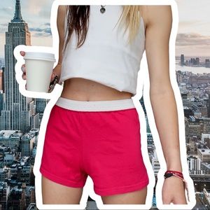 Soffe maroon cotton shorts